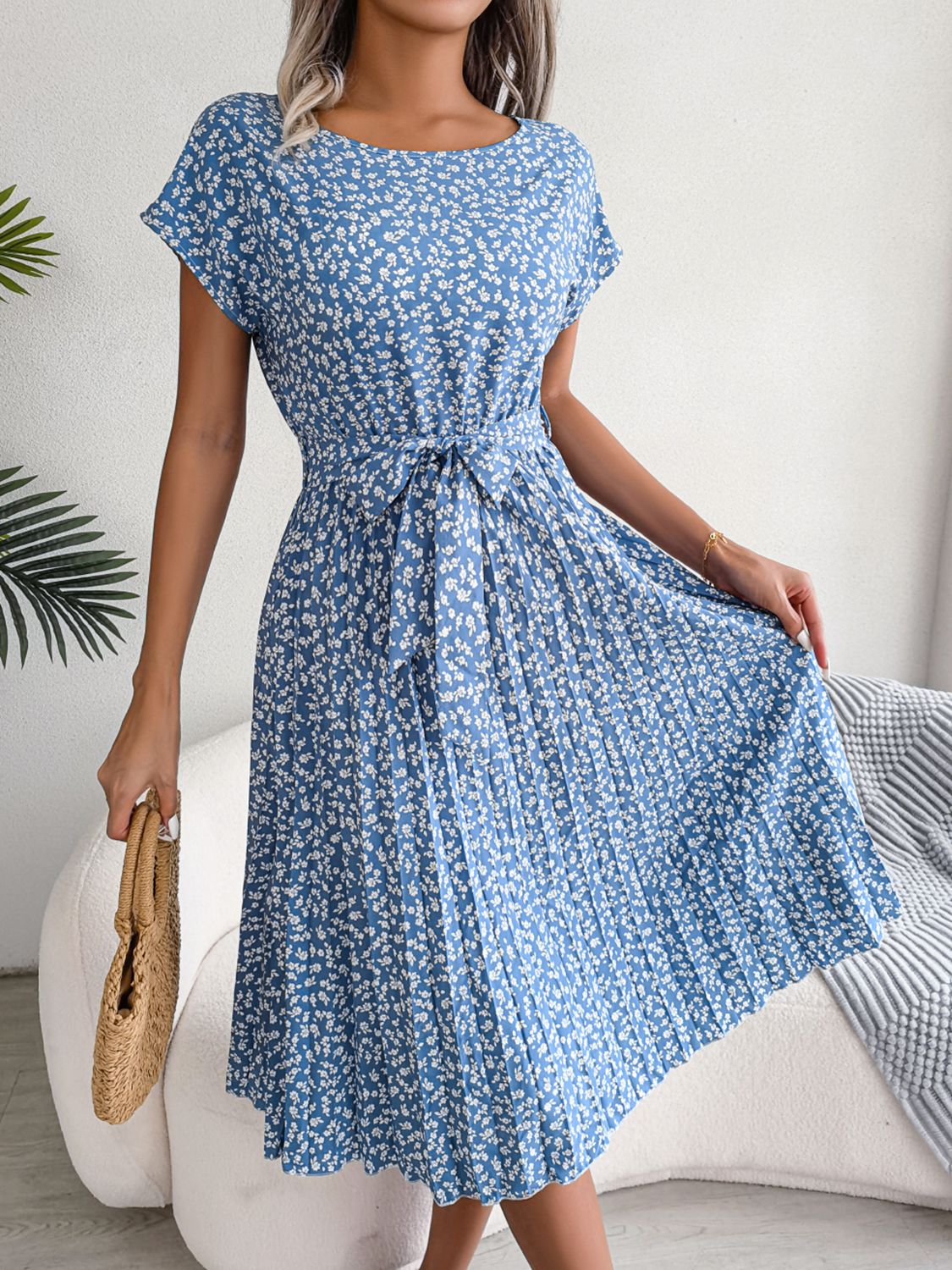 Ditsy Midi Dress