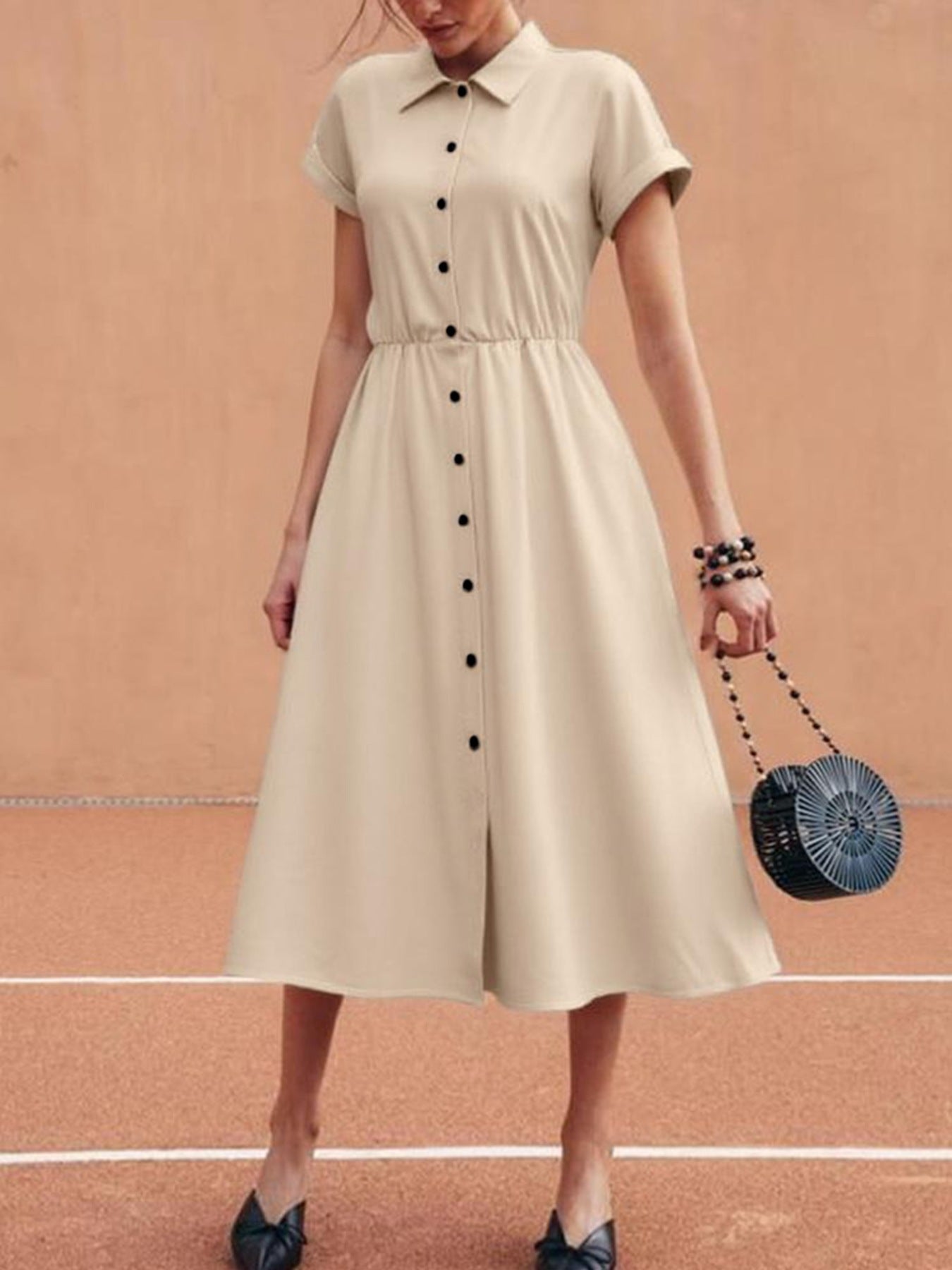 Chemise Midi Dress
